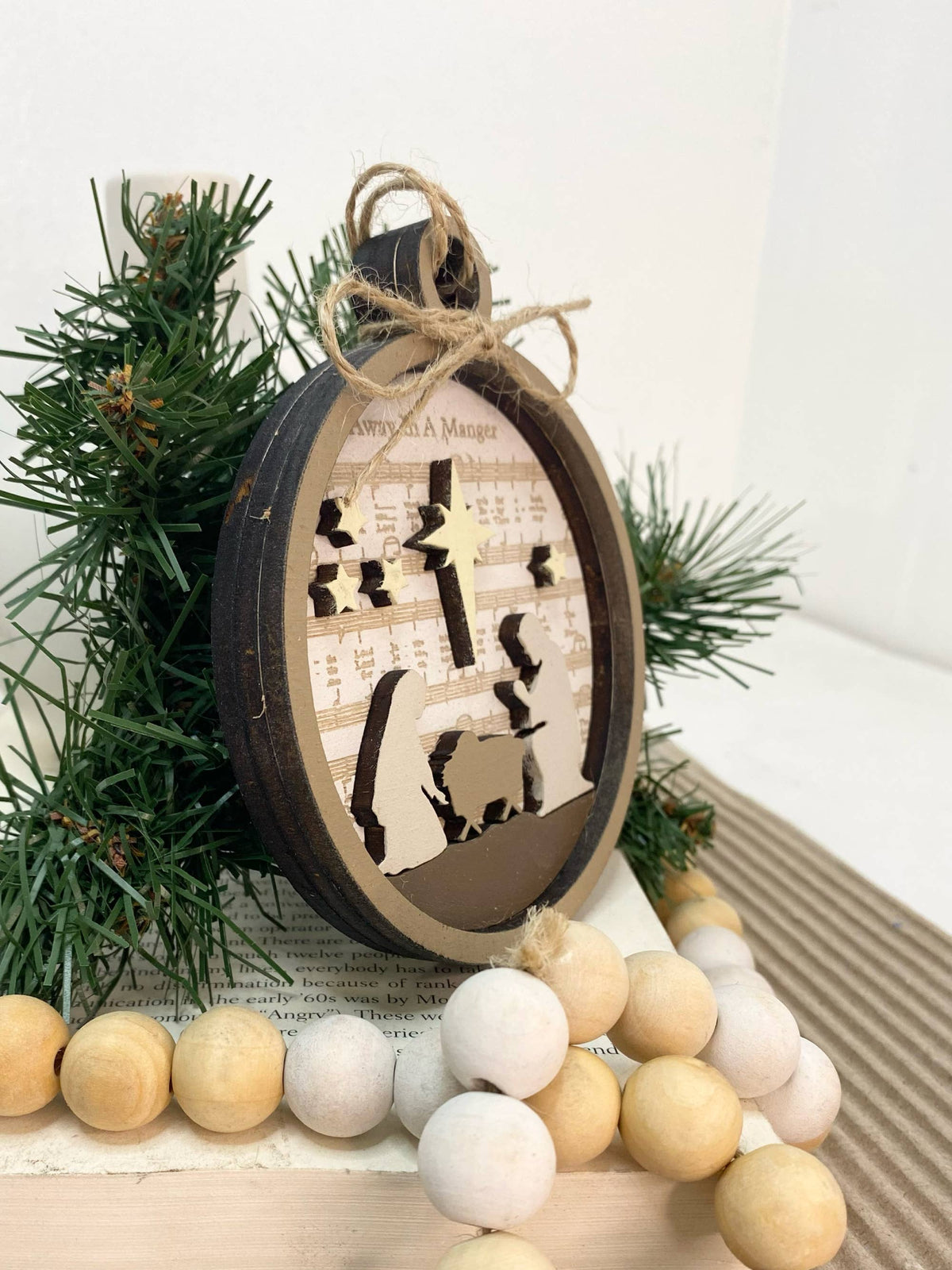 Away in the Manger Ornament or Gift Tag