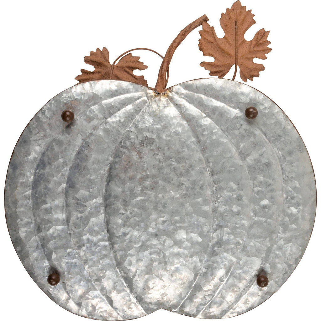 Galvanized Pumpkins Tray Set