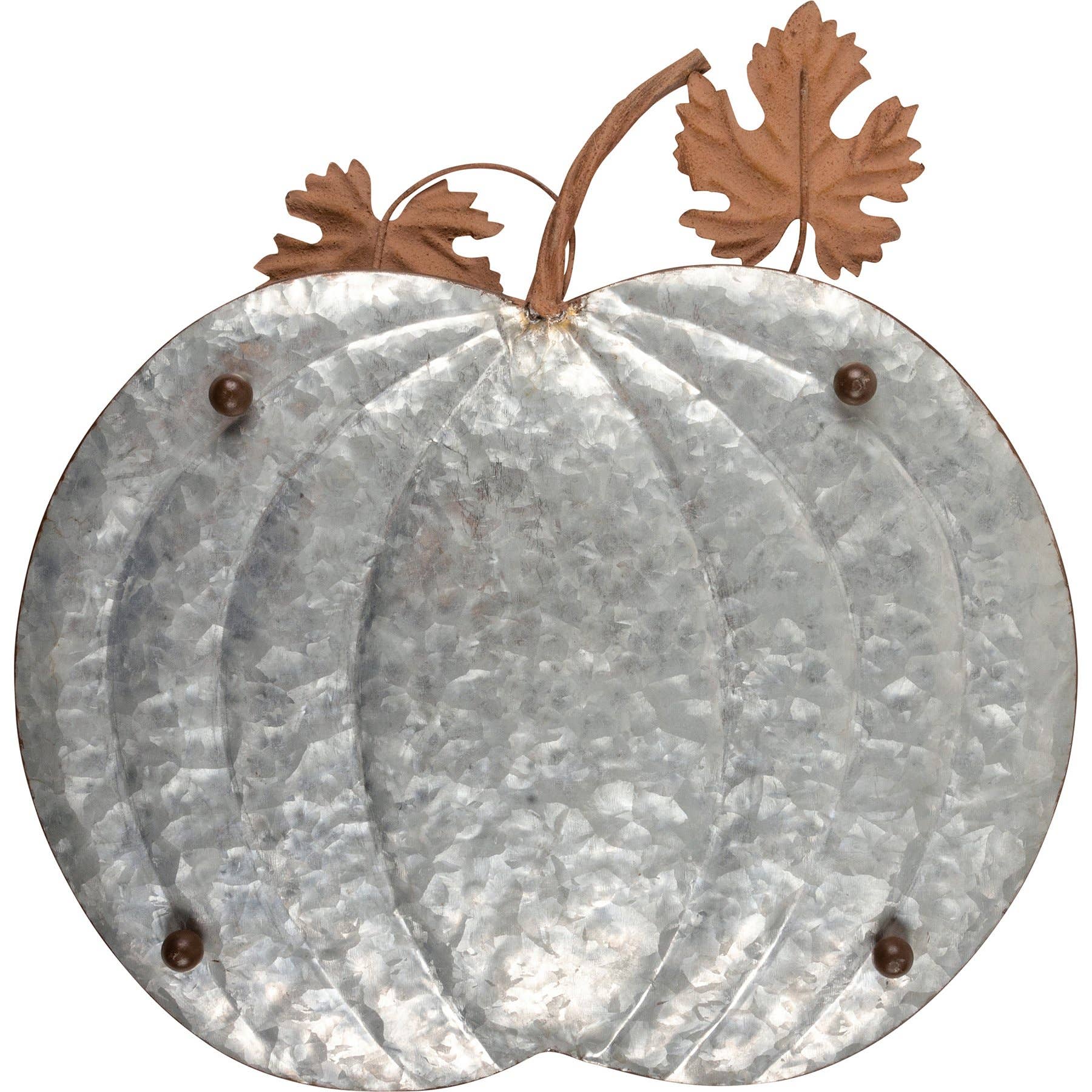 Galvanized Pumpkins Tray Set