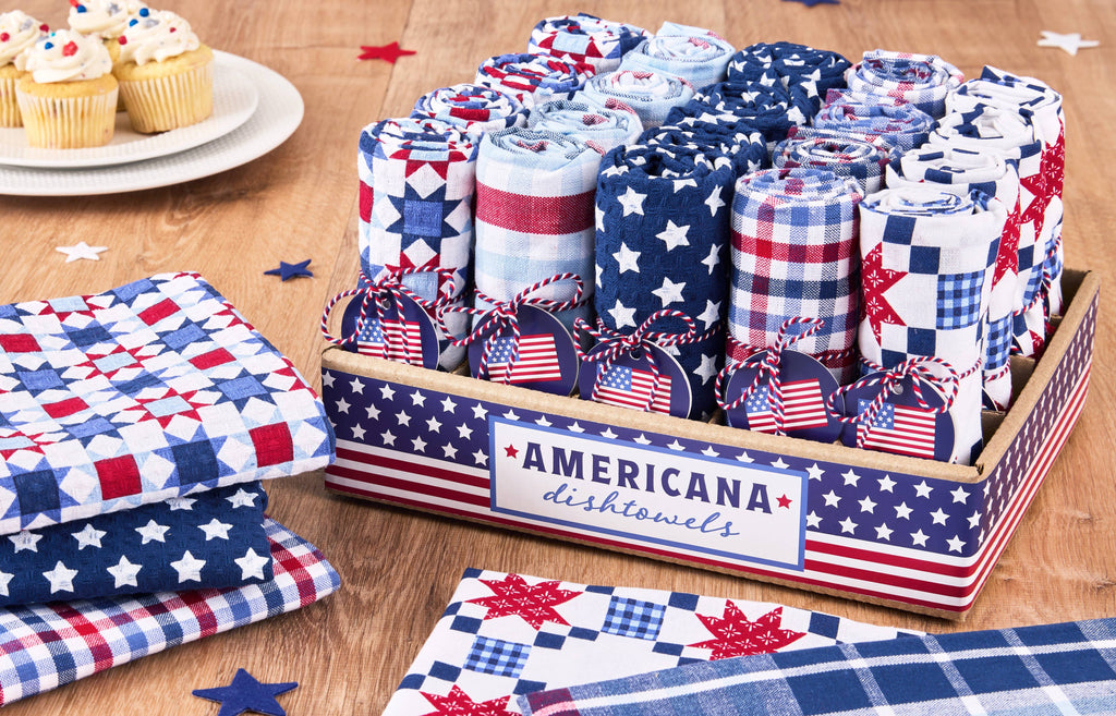 Americana Assorted Dishtowels- PDQ