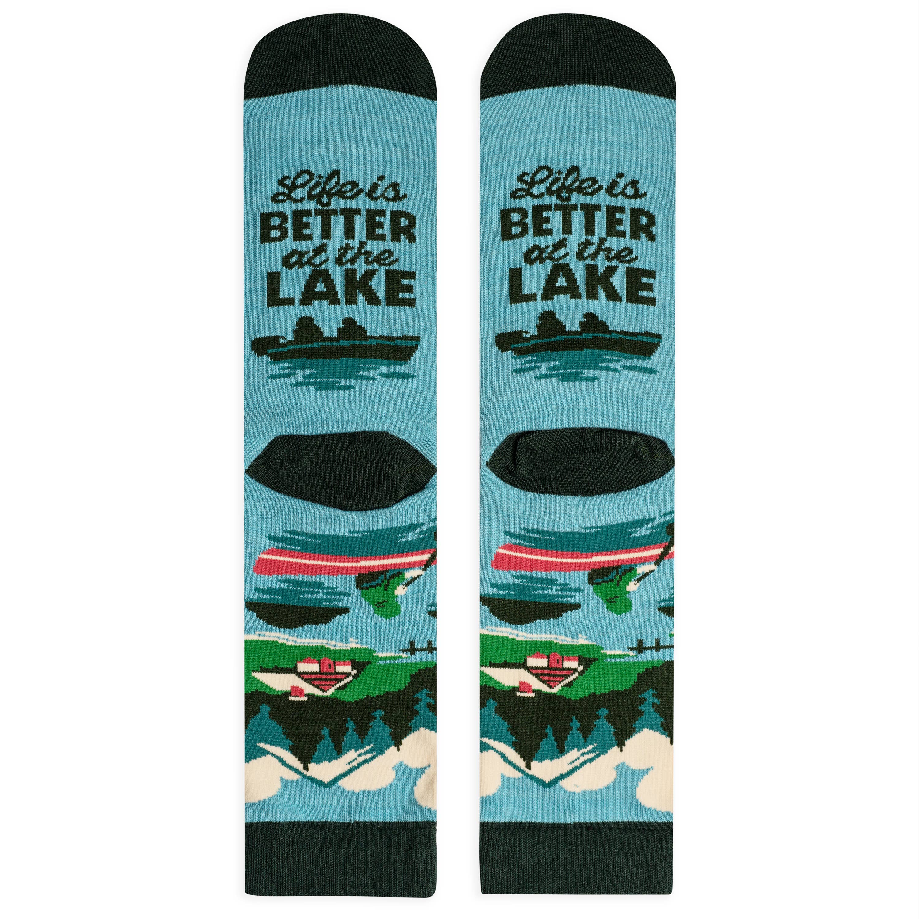 Life Is Better At The Lake Socks