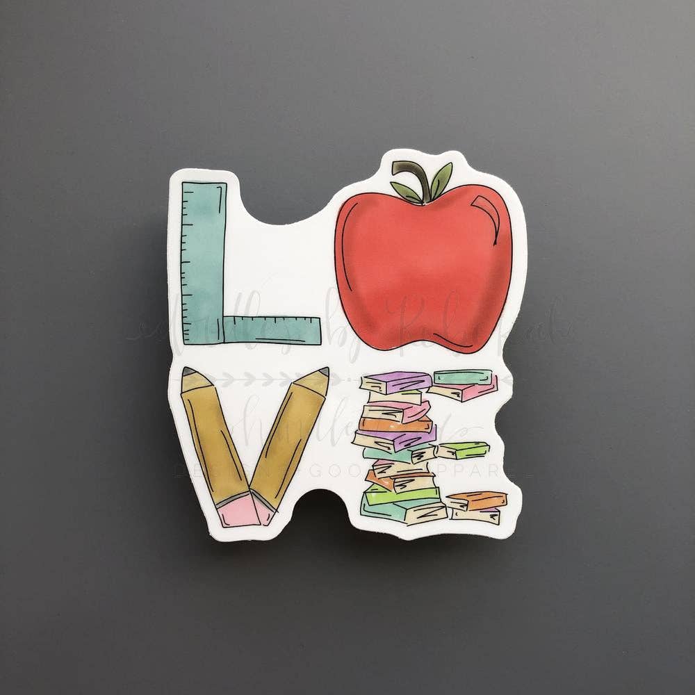 'LOVE' Teacher Sticker