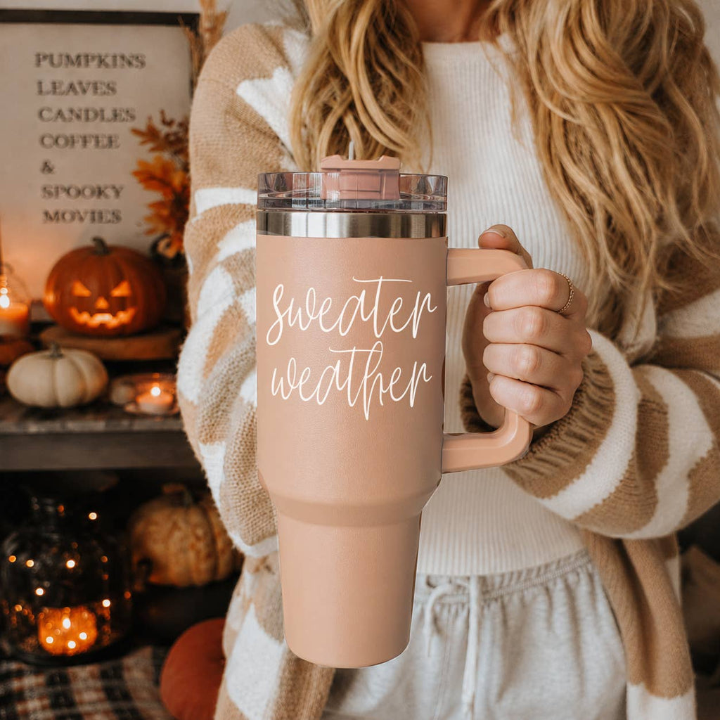Fall Bohemian Floral Gifts & Drinkware 40oz Autumn Tumbler