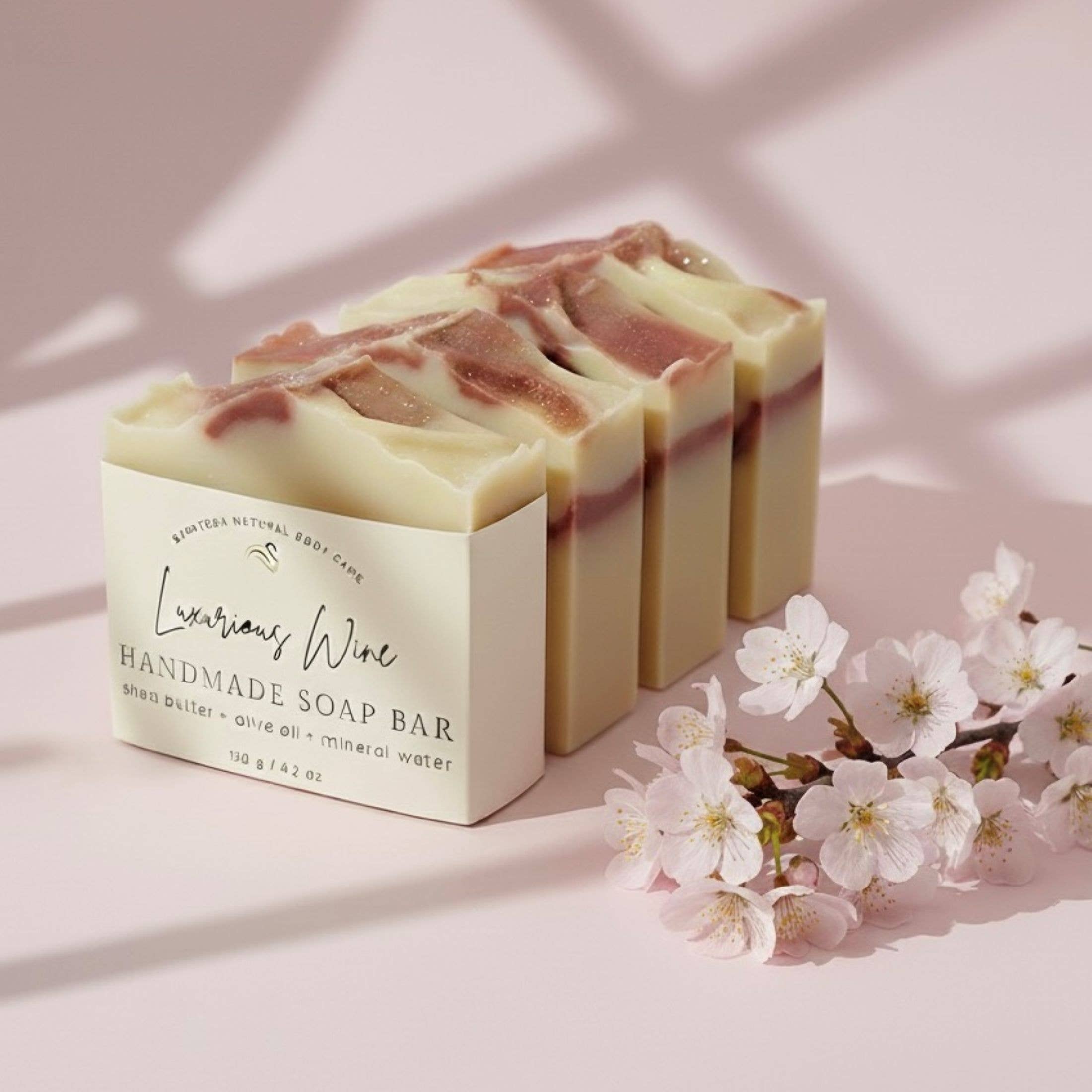 Red Wine Handmade Soap Bar VEGAN COLD PROCESS