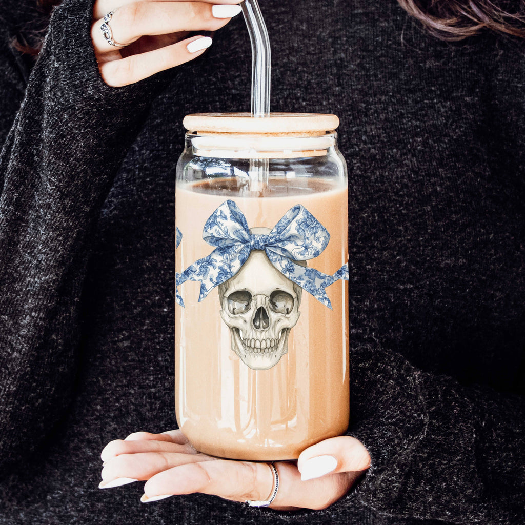 Halloween Tumblers Cute Fall Glass Cup Gifts & Kitchen Decor