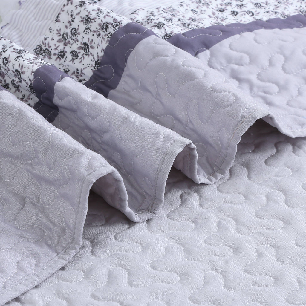 "Plum Mist"  Quilted Throw Blanket 50"x60"