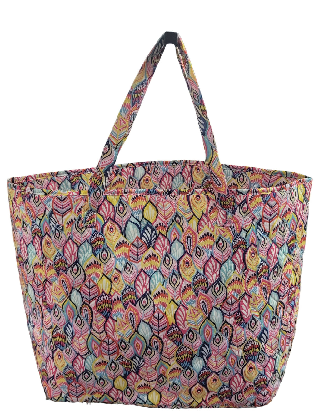 "Feathers" Designer Quilted Tote Bag