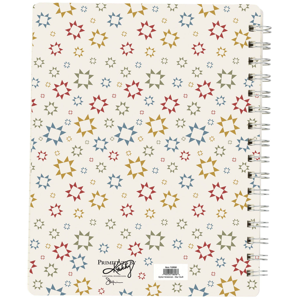 Star Quilt Spiral Notebook