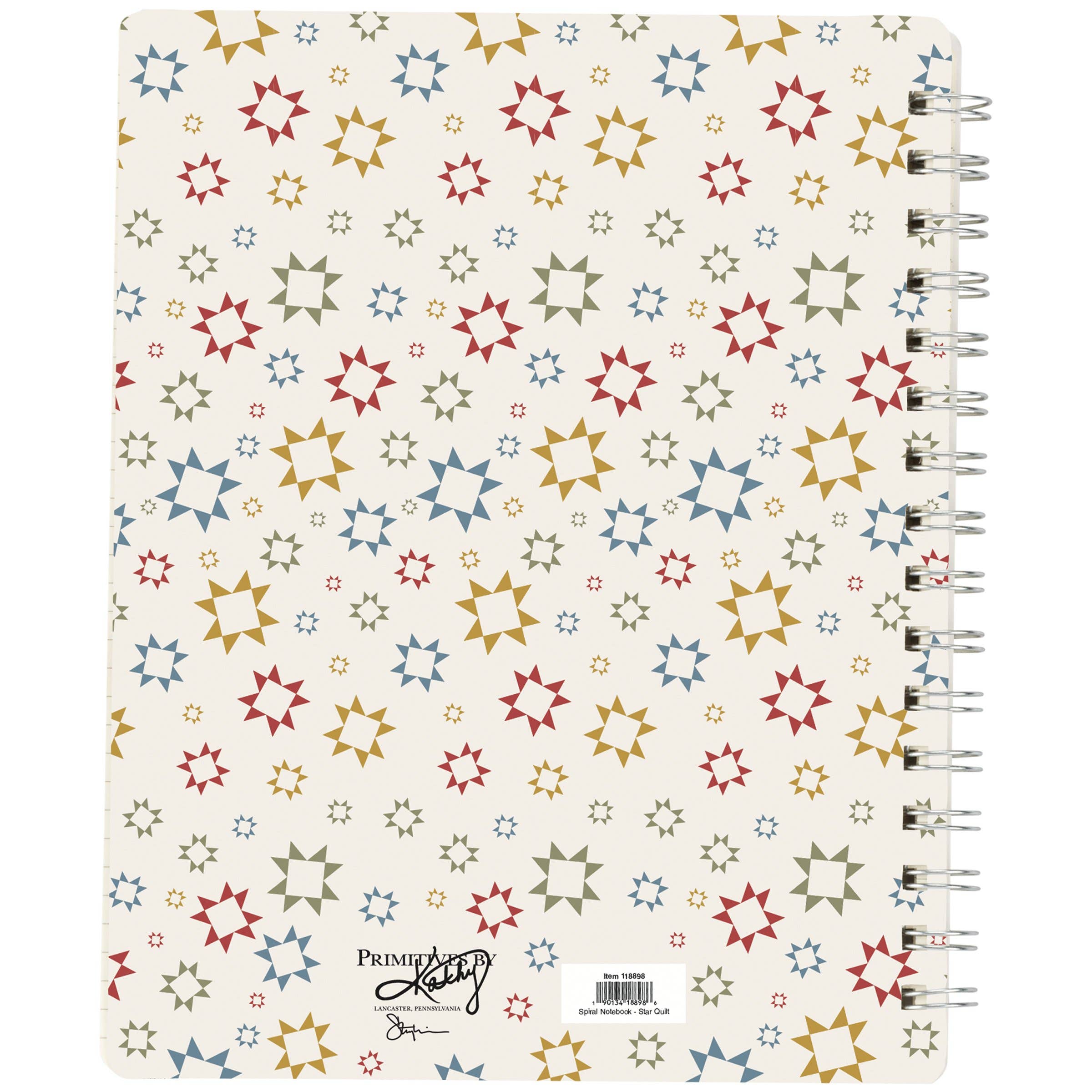 Star Quilt Spiral Notebook