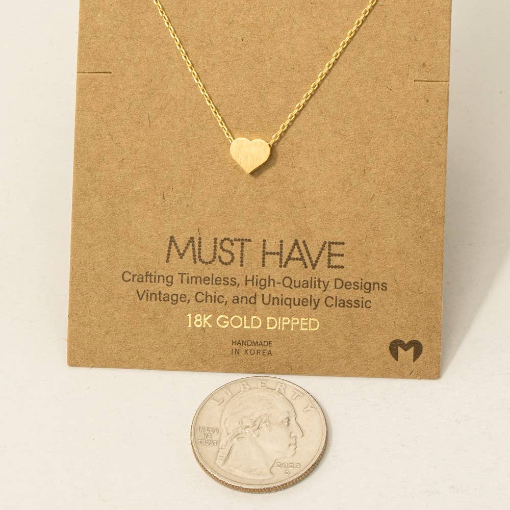 Dainty Heart Pendant Necklace