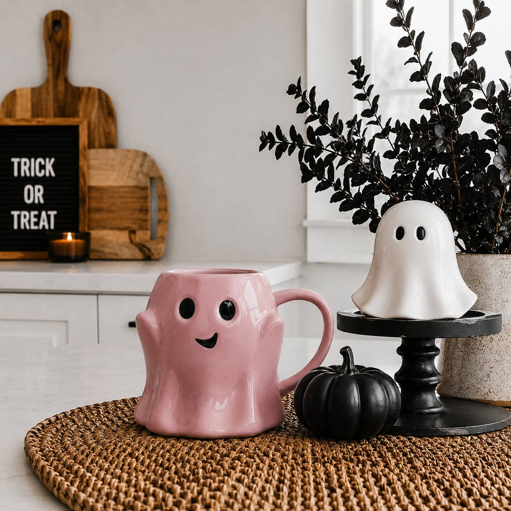 White Pumpkin Coffee Mug - Fall Decor & Gifts - Halloween