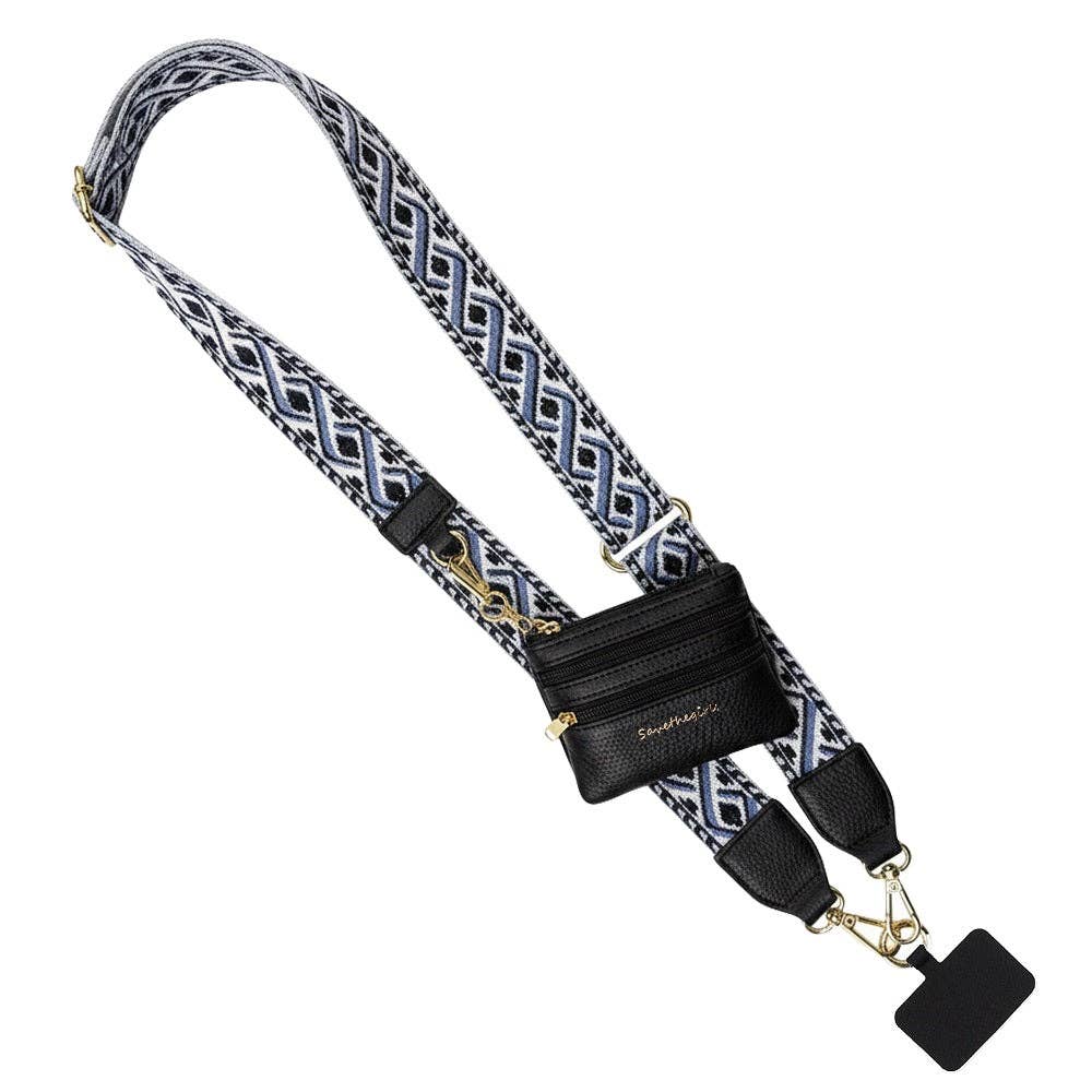 Clip & Go Strap w/Zippered Pouch XOXO