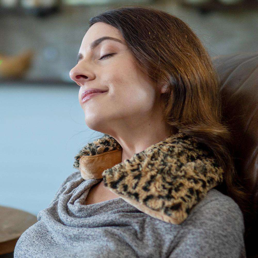 Leopard Warmies Neck Wrap Travel and wellness Gift