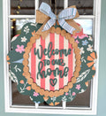 WELCOME TO OUR HOME SCALLOPED SIGN