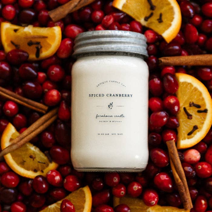 Spiced Cranberry - Soy Wax Mason Jar Candle