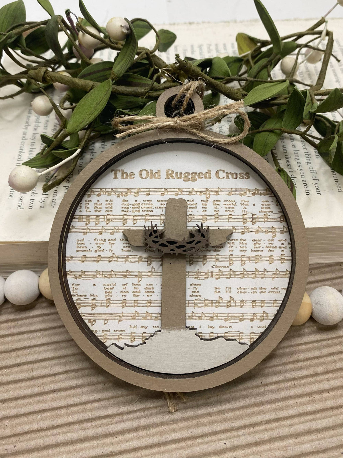 The Old Rugged Cross Ornament or Gift Tag