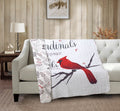 Cardinals Appear Inspirational Quilted Throw