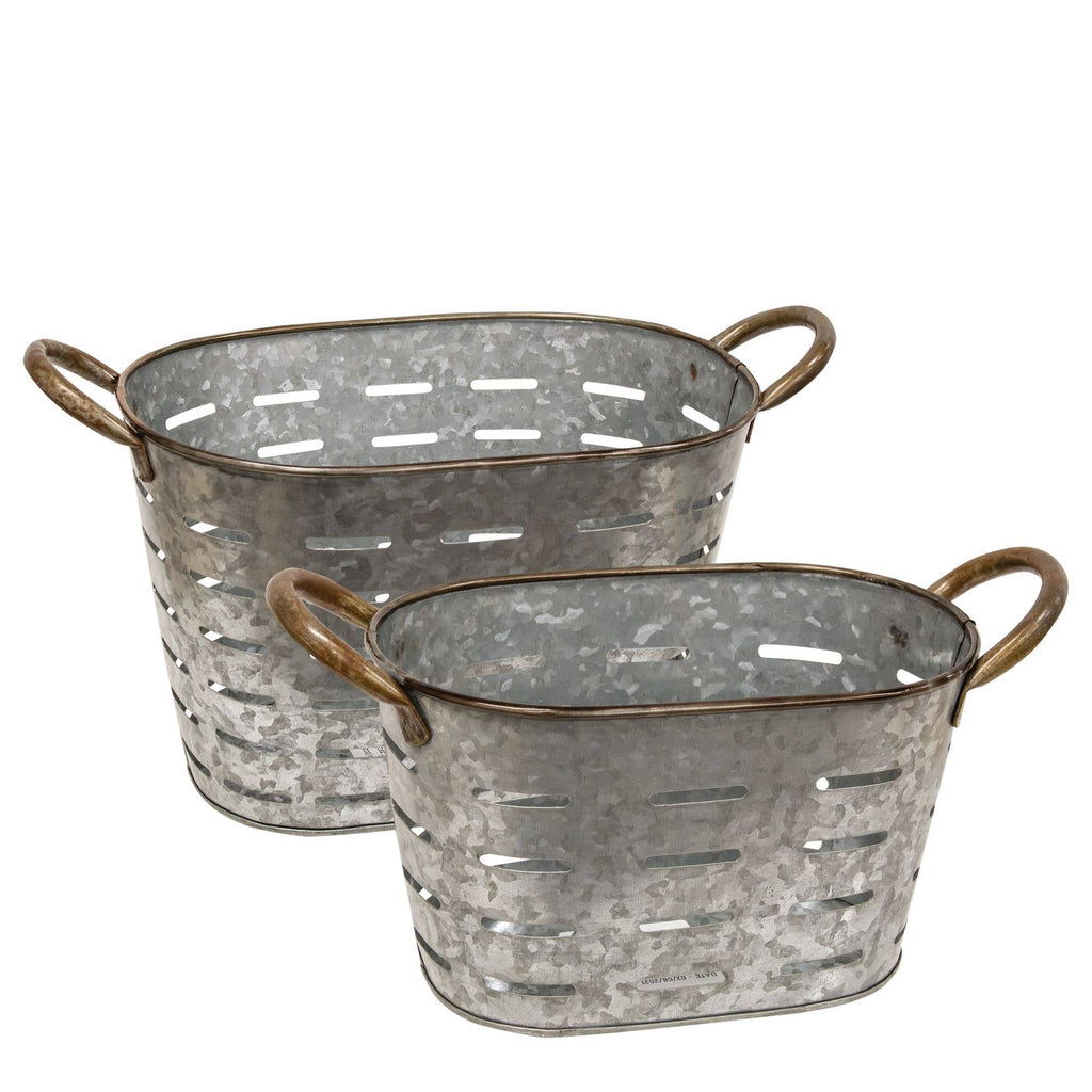 2/set Oval Olive Buckets