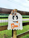 DIY Halloween Ghost Boo Doo Hanger