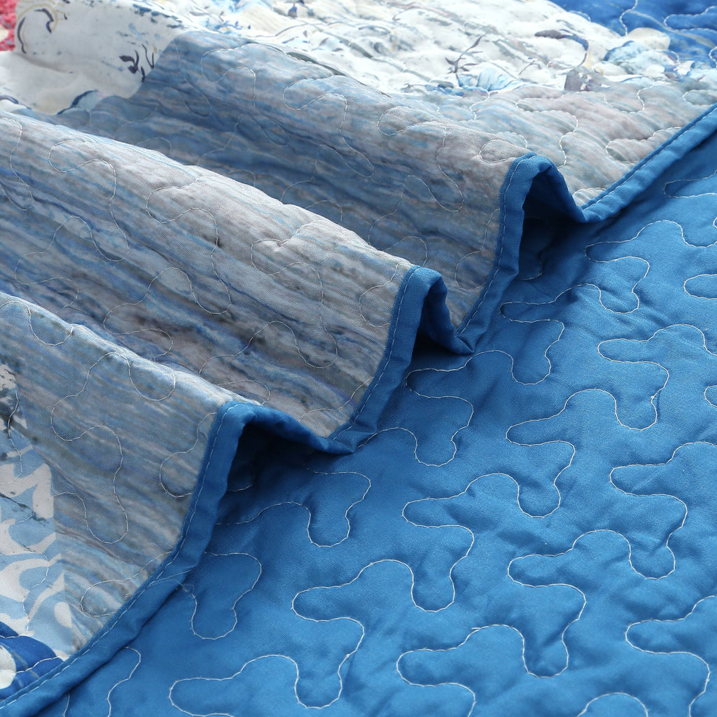 "Liberty Star"  Quilted Throw Blanket 50"x60"