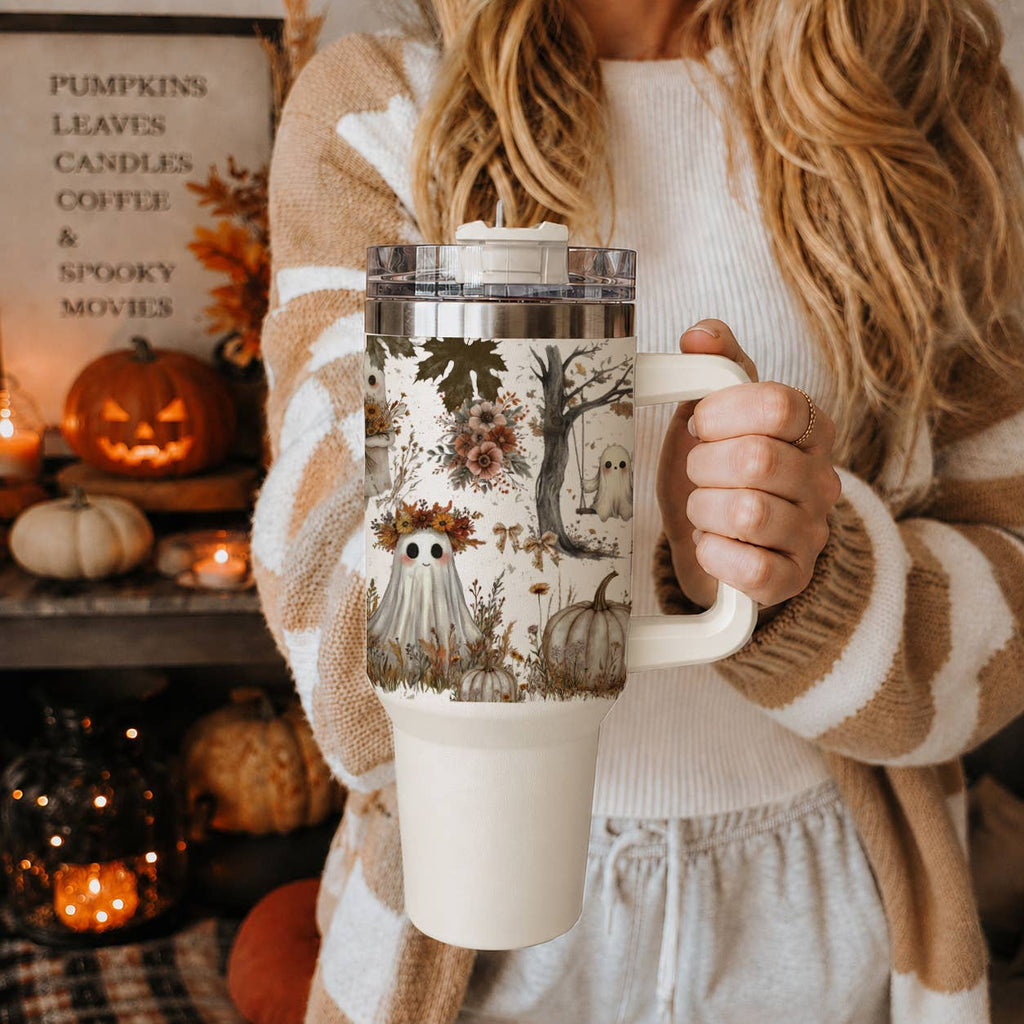 Fall Bohemian Floral Gifts & Drinkware 40oz Autumn Tumbler