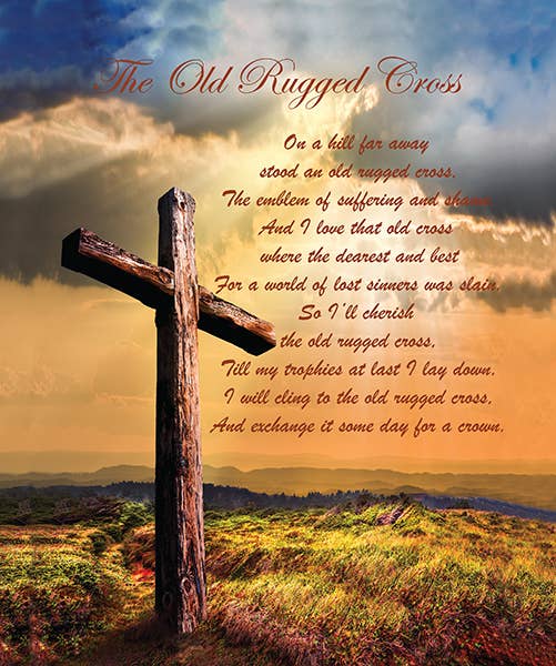Old Rugged Cross Woven Tapestry Throw
