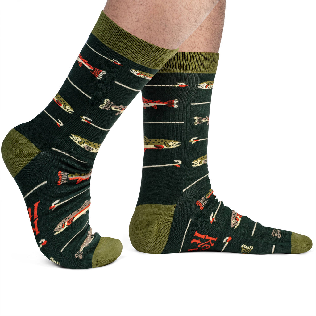 Keepin' It Reel Funny Fishing Socks Gift for Men Accessory