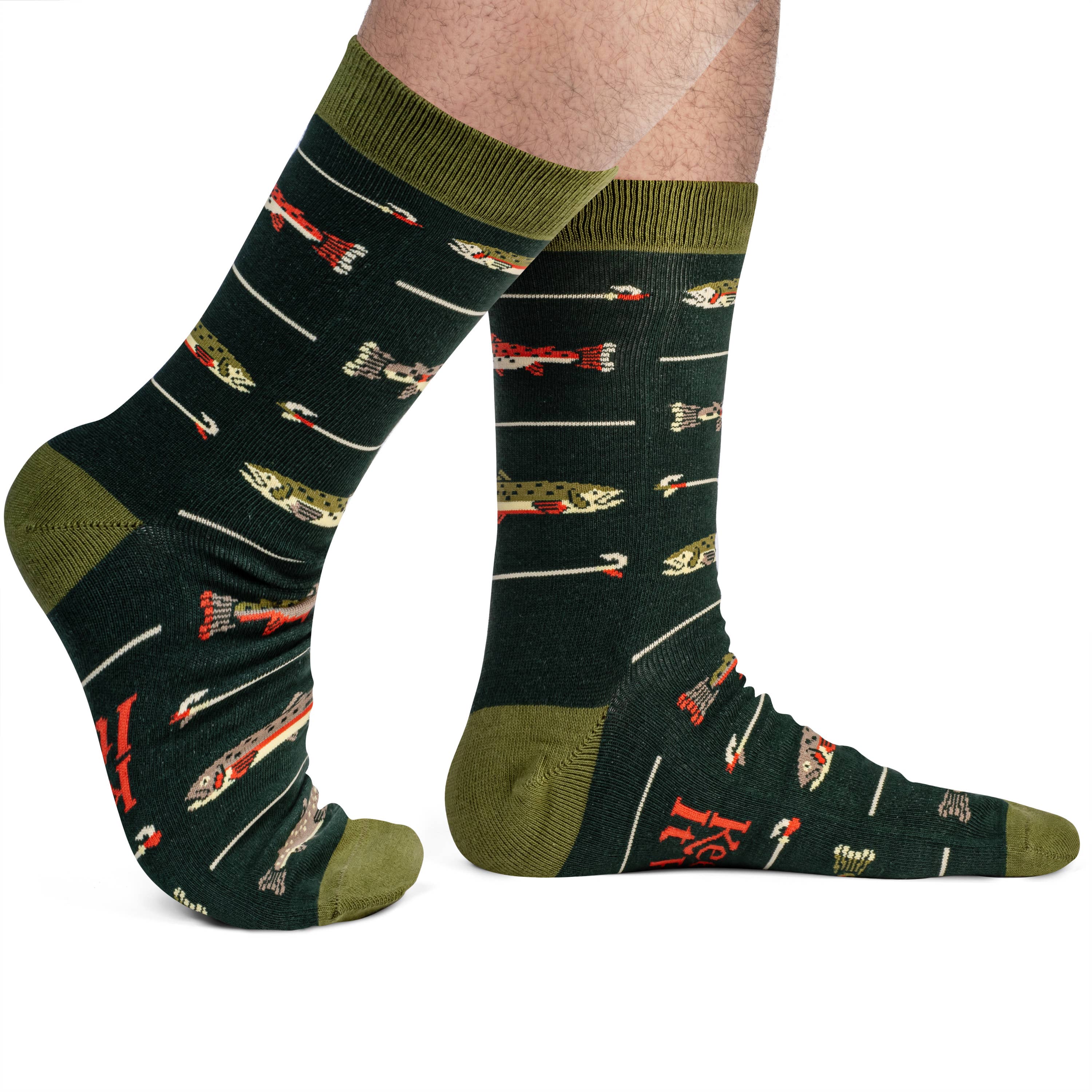 Keepin' It Reel Funny Fishing Socks Gift for Men Accessory