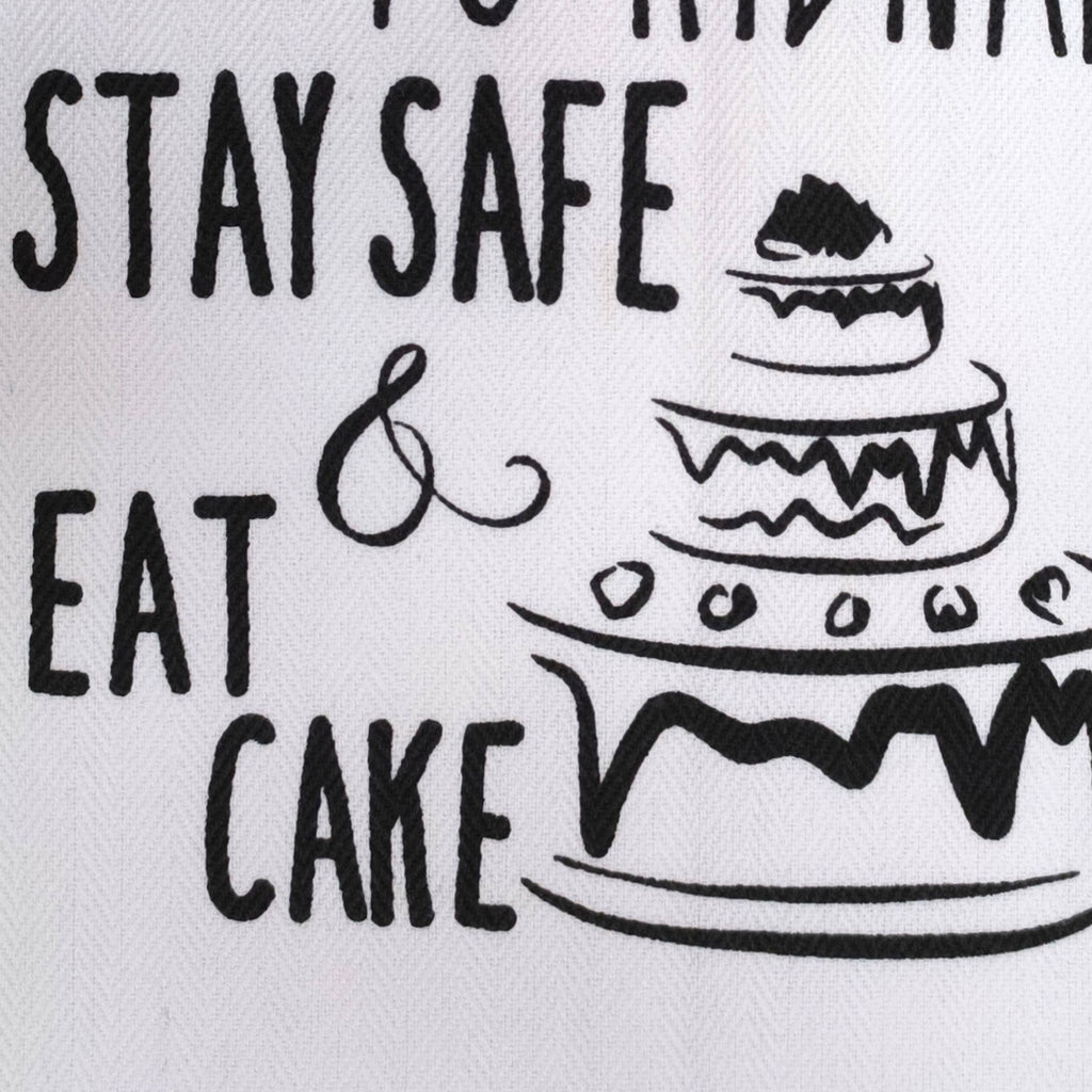 "Stay Safe and Eat Cake" Decorative Kitchen Towel