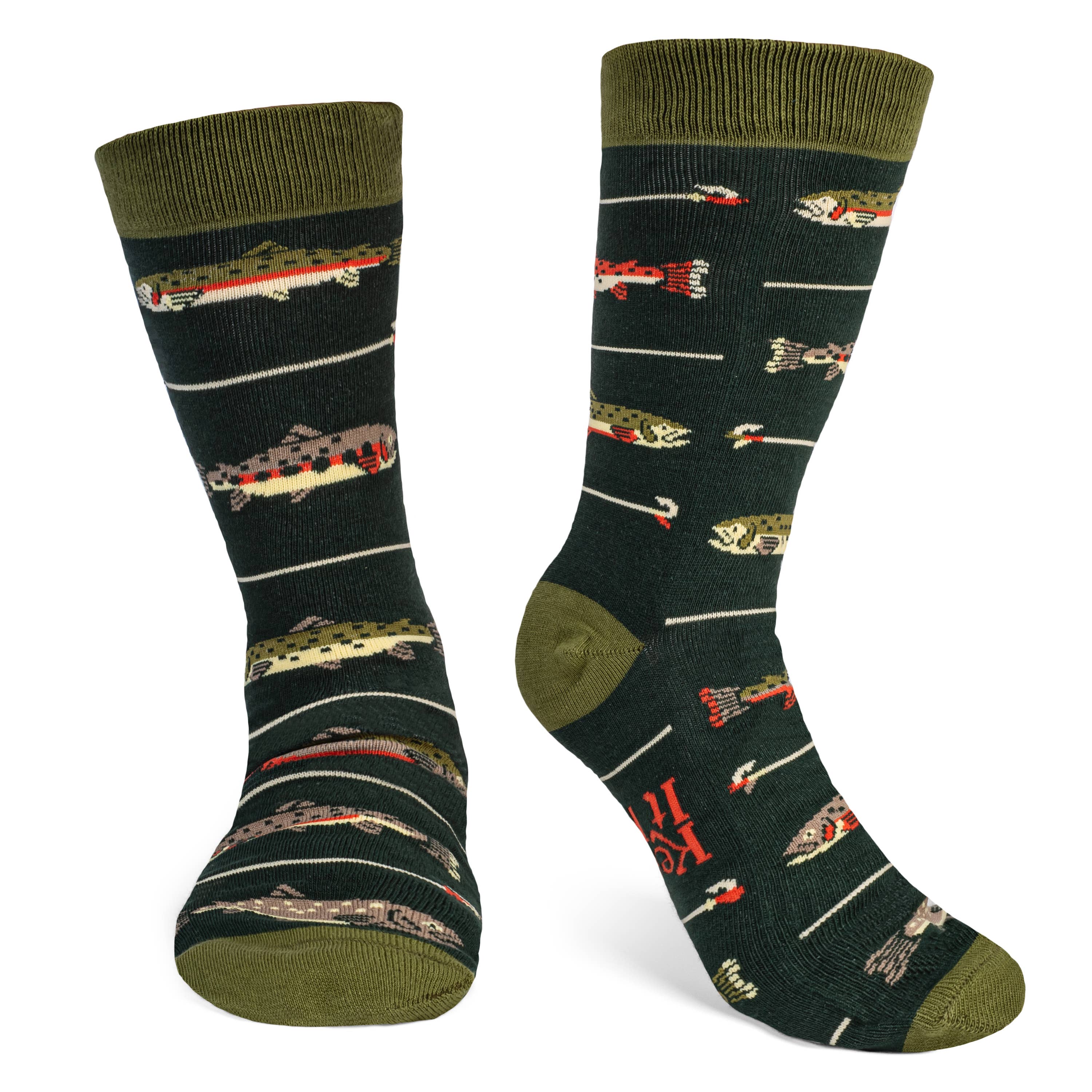 Keepin' It Reel Funny Fishing Socks Gift for Men Accessory