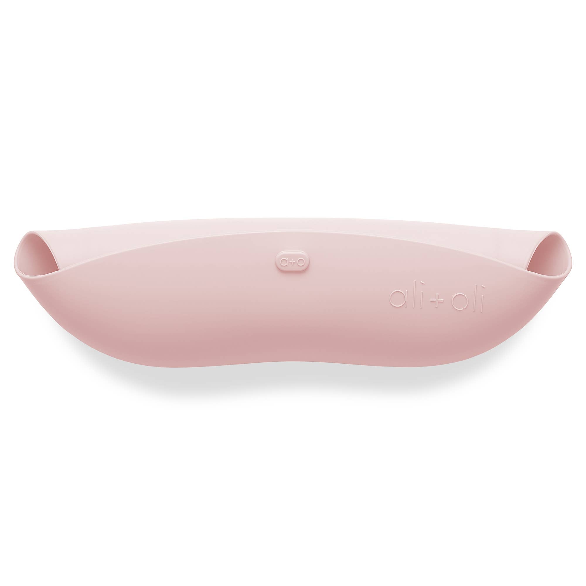 Silicone Baby Bib Roll Up & Stay Closed (True Pink)