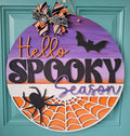 DIY Hello Spooky Season Door Hanger
