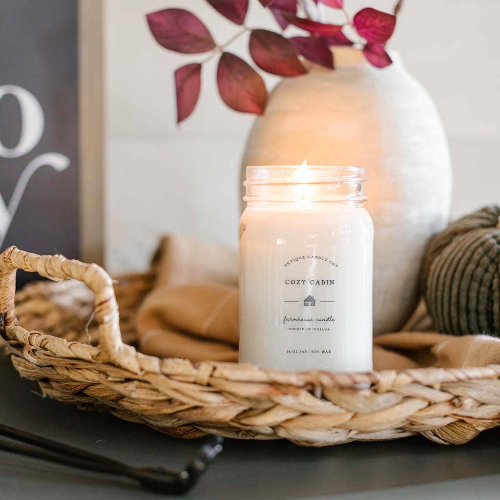 Cozy Cabin - Soy Wax Mason Jar Candle