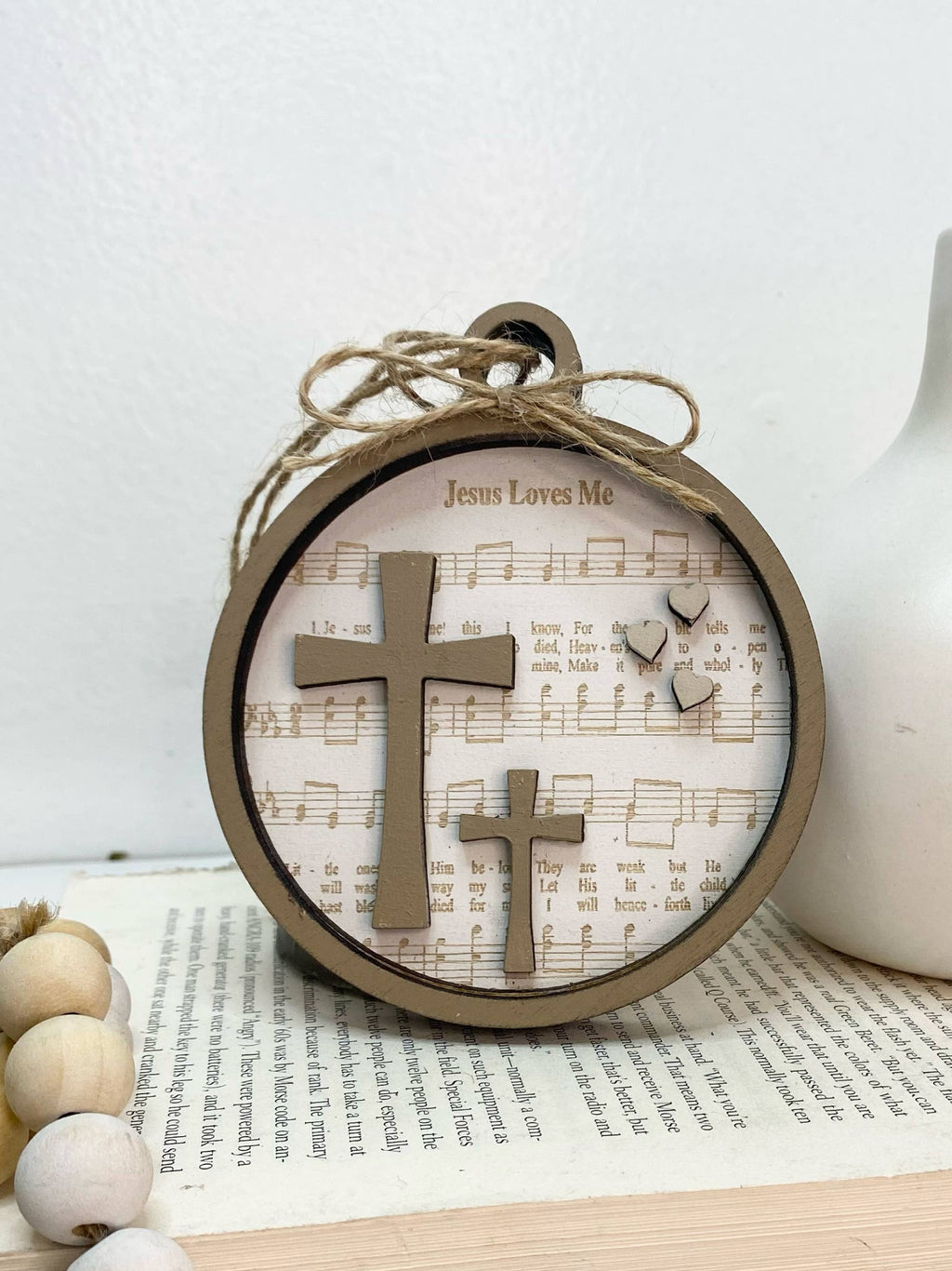 Jesus Loves Me Ornament or Gift Tag
