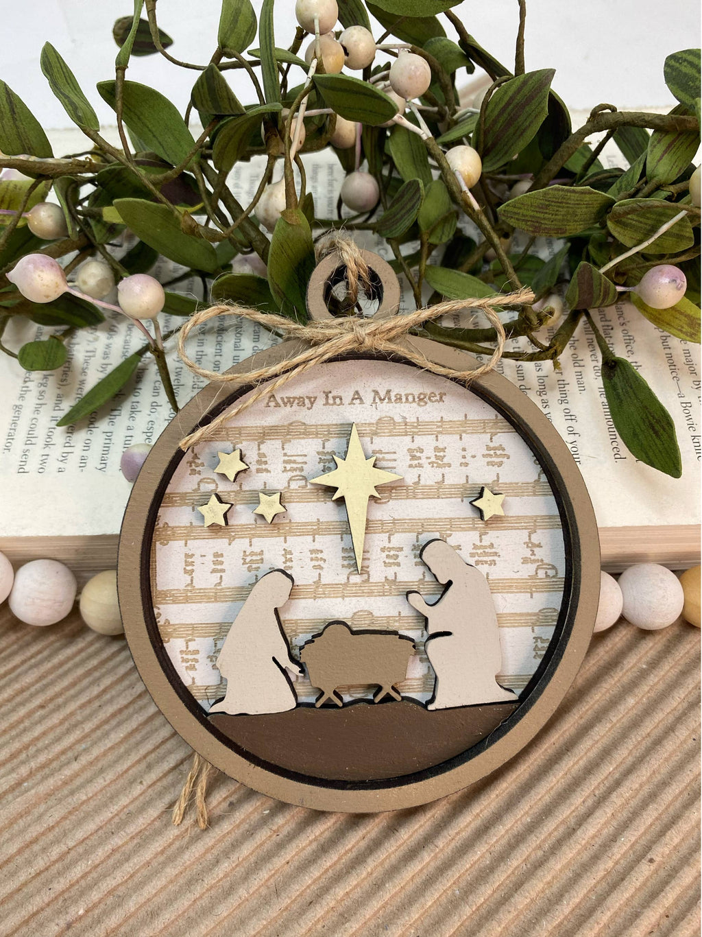 Away in the Manger Ornament or Gift Tag