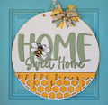 DIY Home Sweet Home Honeycomb Bee Door Hanger