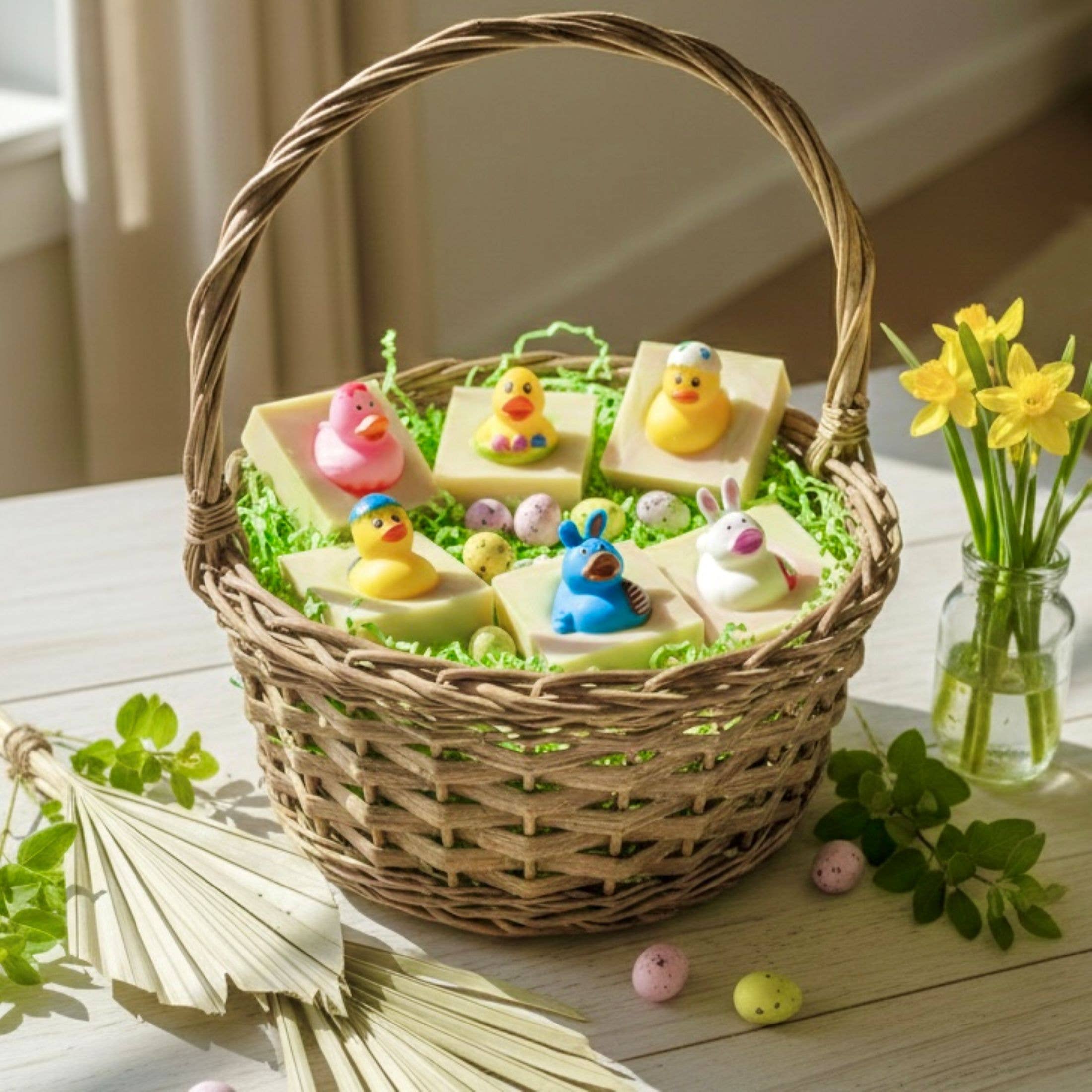 Hoppy Duckling Handmade Soap Bar for Kids EASTER VEGAN