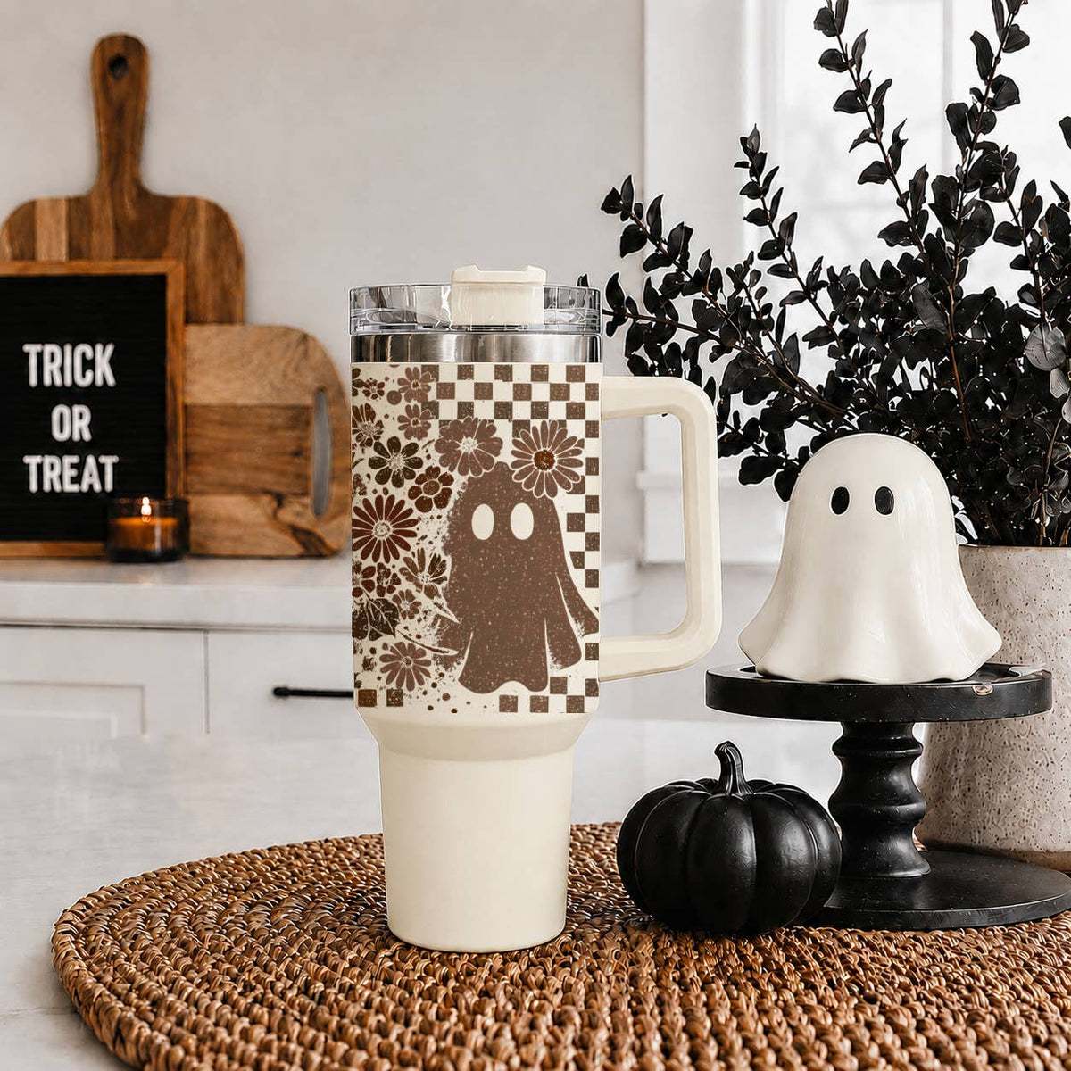 Fall Bohemian Floral Gifts & Drinkware 40oz Autumn Tumbler