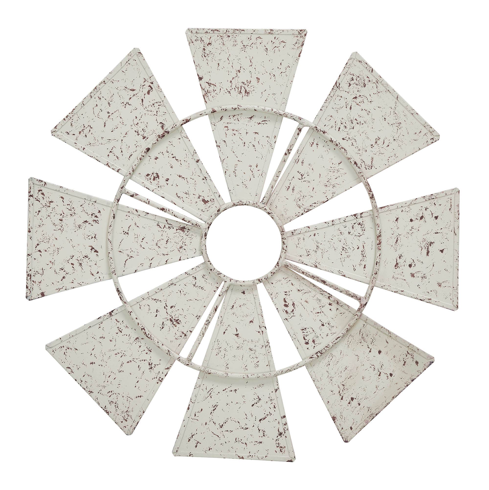 Americana Windmill Wall Decor Red White Blue 12.5"