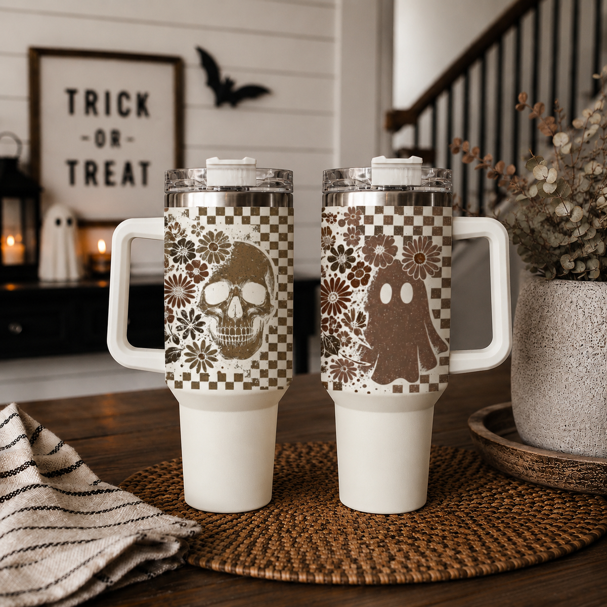 Fall Bohemian Floral Gifts & Drinkware 40oz Autumn Tumbler