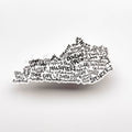 Bowling Green, KY Word Art Sticker