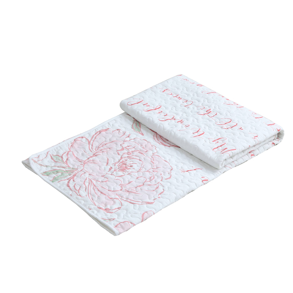 "To My Wonderful Mom" Inspirational Quilted Throw 50"x60"