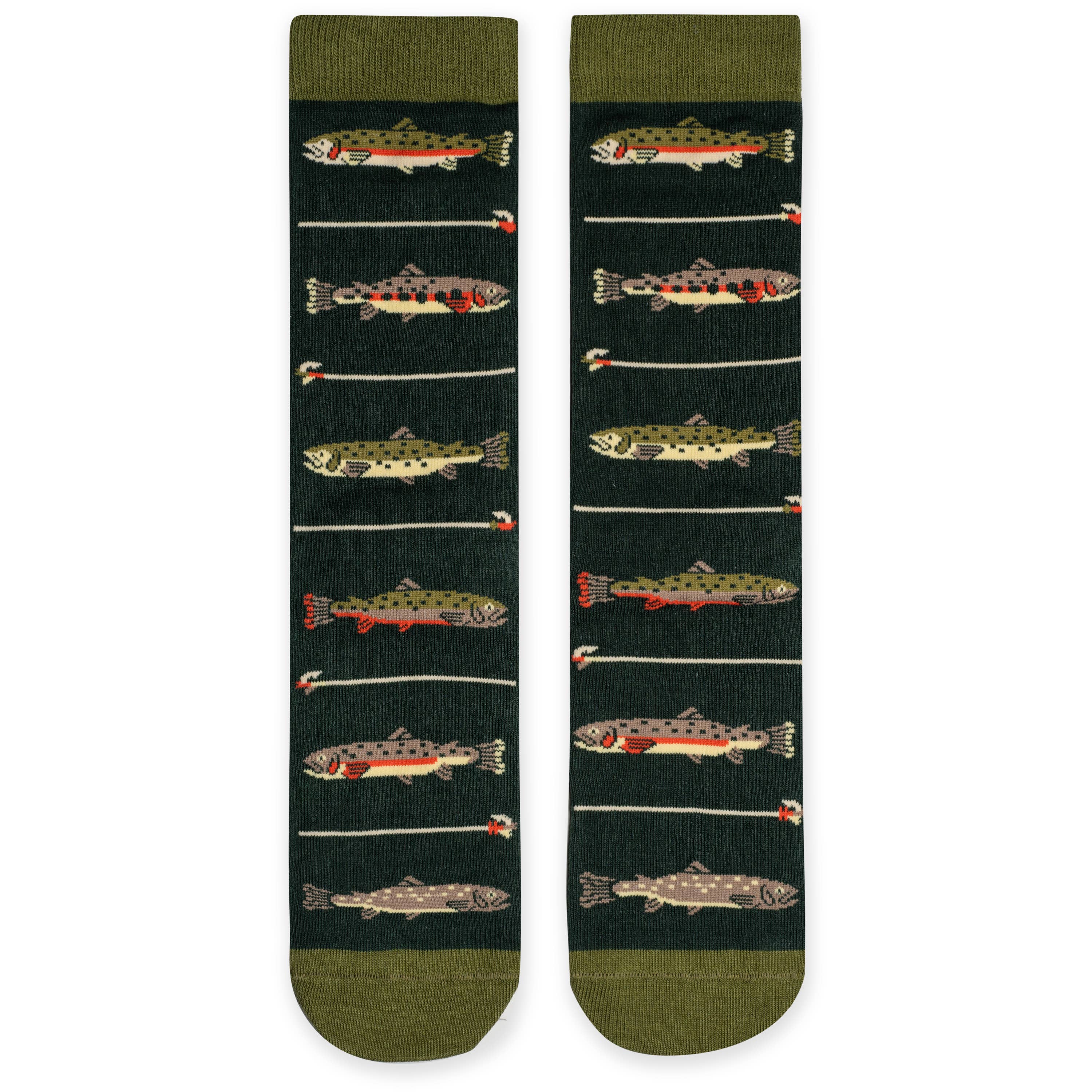 Keepin' It Reel Funny Fishing Socks Gift for Men Accessory