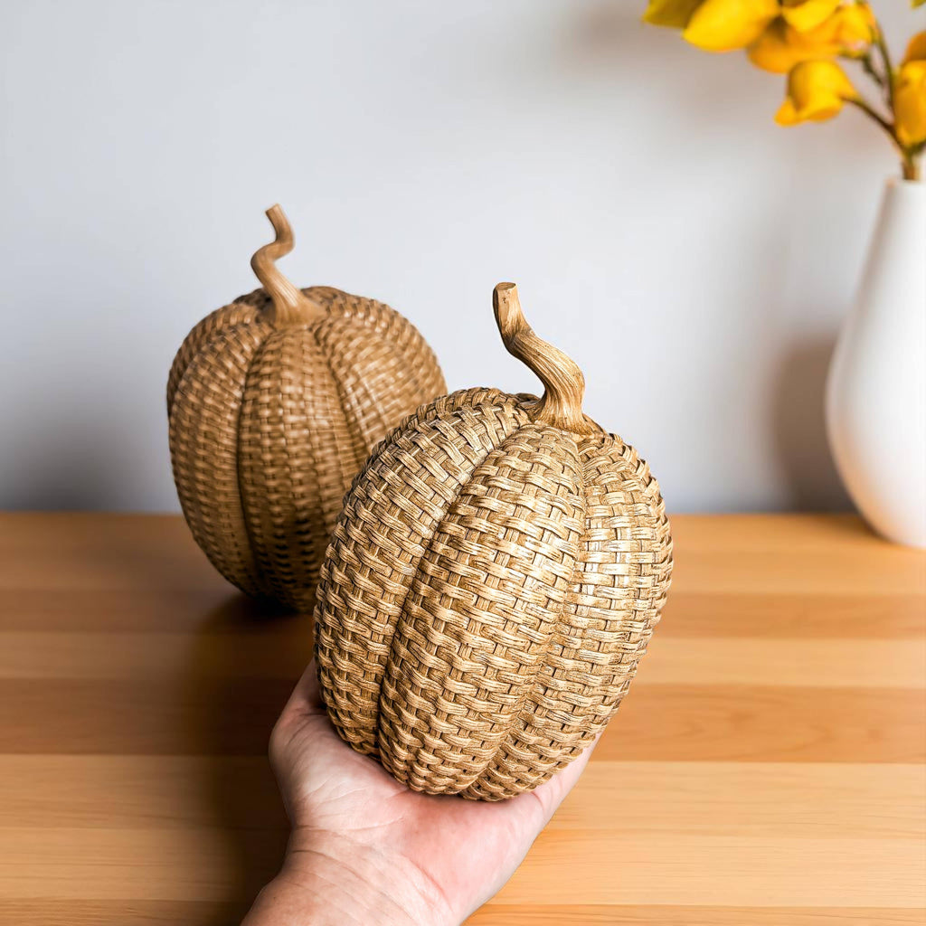 Neutral Fall Halloween Shelf Decor, Cute Pumpkin Home & Gift