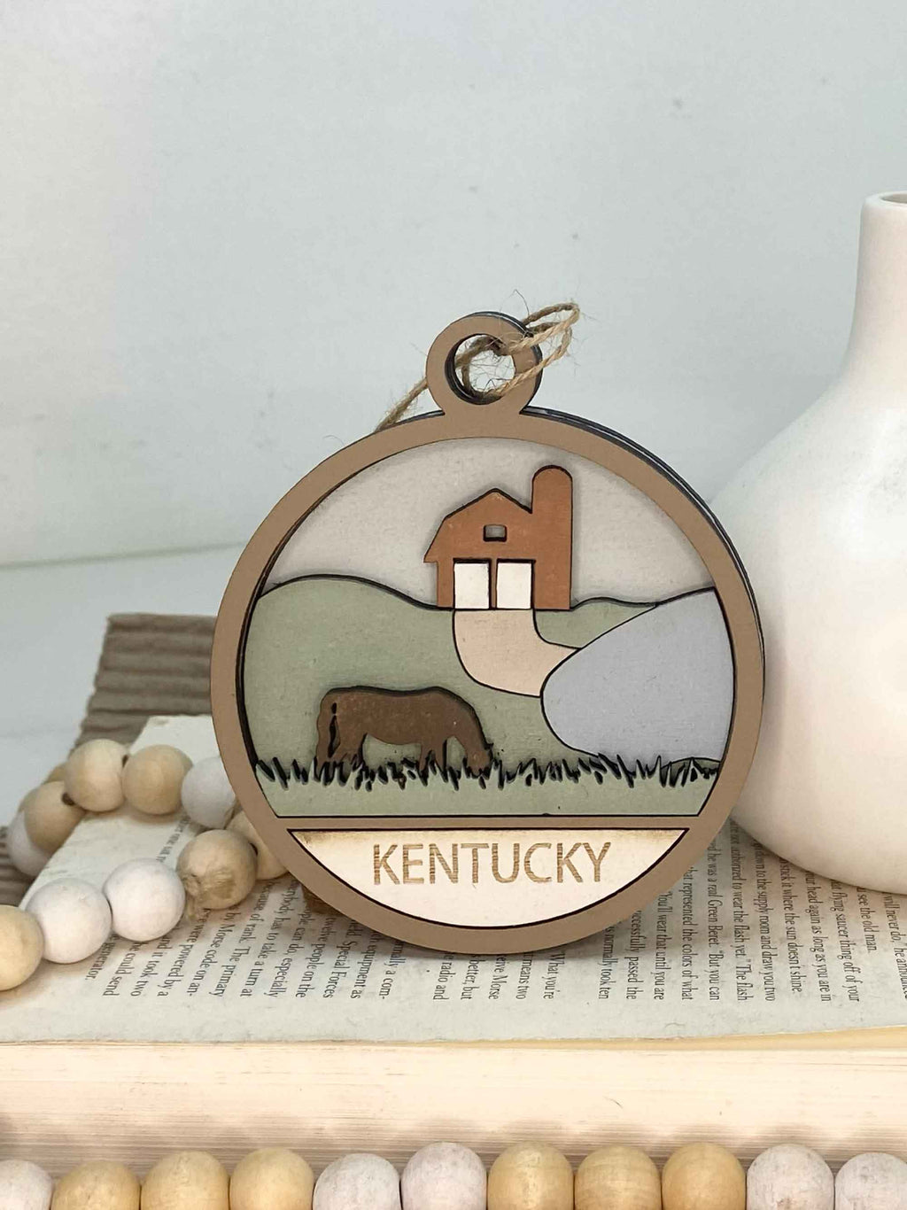 Kentucky State Ornament or Gift Tag