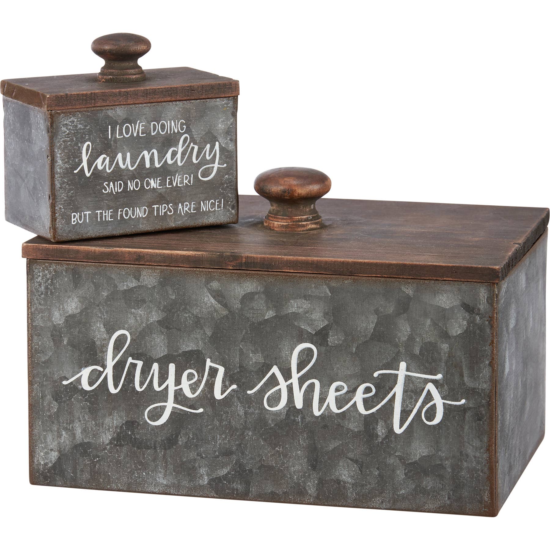 Dryer Sheets Laundry Tips Bin Set