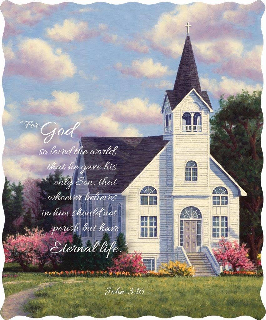 John 3:16 Scripture Inspirational Quilted Throw