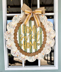 HOME SWEET HOME SCALLOPED GOOSE SIGN