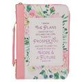 Bible Cover Fashion Pink Floral I Know the Plans Jer. 29:11