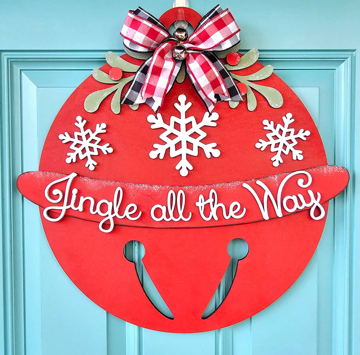 DIY Jingle Bell Door Hanger